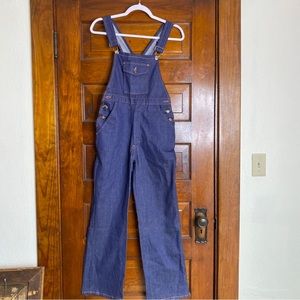 Vintage Cotton Denim Overalls